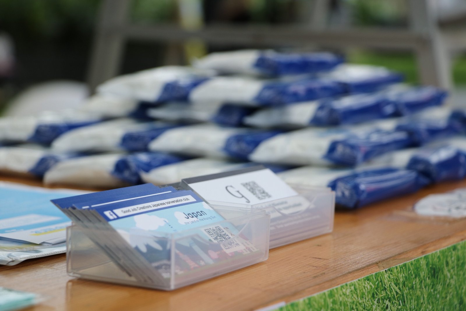 Name Card Table Photo taken during GJC's first-ever offline event as sponsor on 2018.